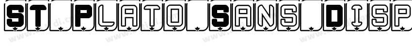 ST Plato Sans Displa字体转换